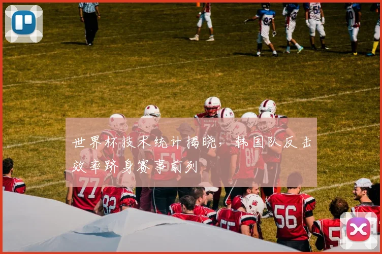 世界杯技术统计揭晓，韩国队反击效率跻身赛事前列